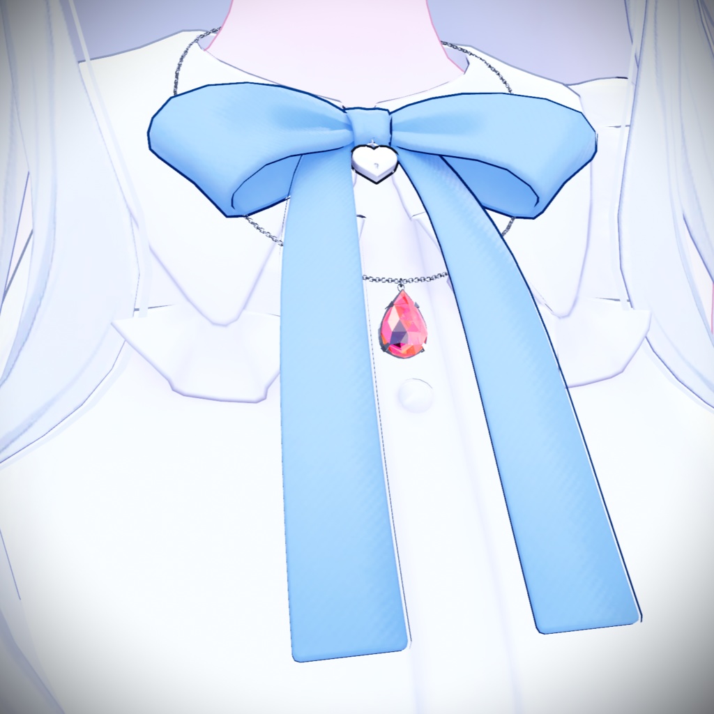 【3Dモデル】Crystal Necklace