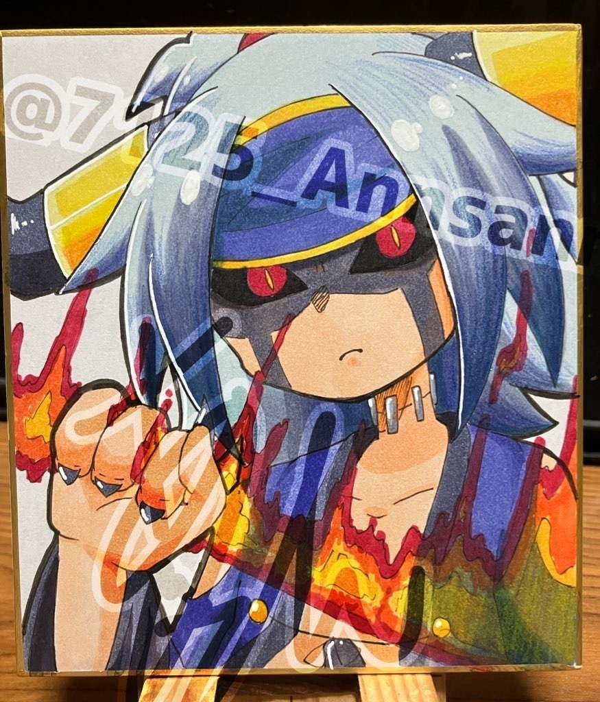 ミニ色紙　百鬼 鬼童丸