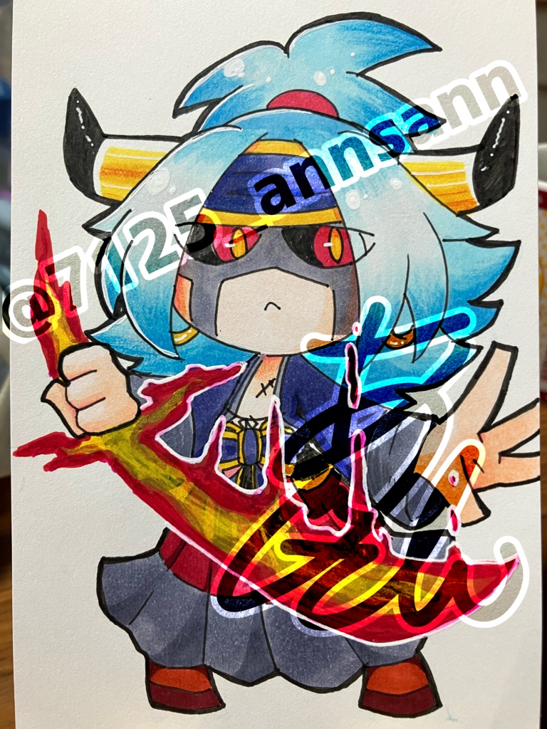 イラスト原画　百鬼 鬼童丸