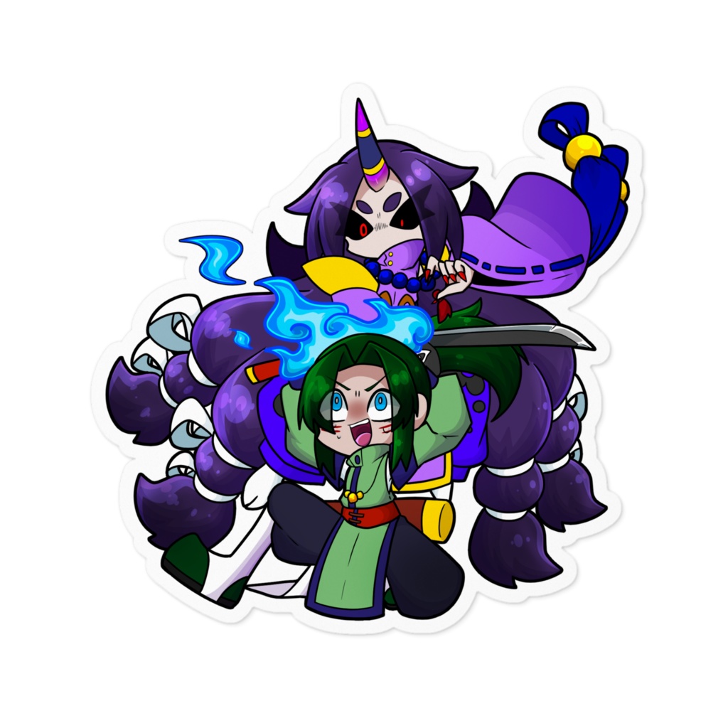 茨木童子&渡辺綱 ステッカー