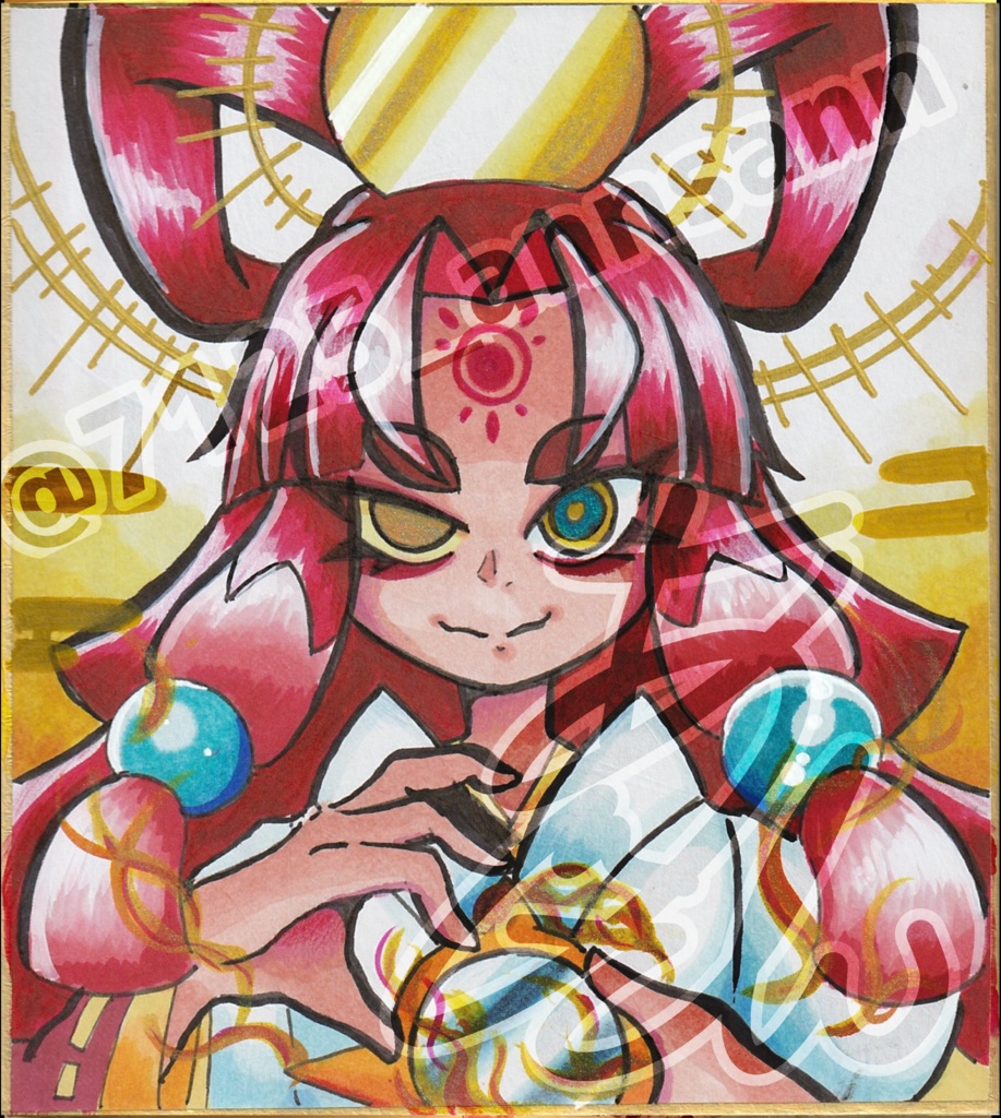 ミニ色紙　天照大御神