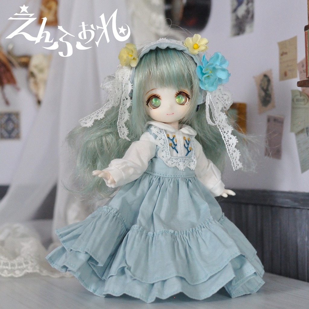 【オビツ11】フルールワンピースセット*ミント