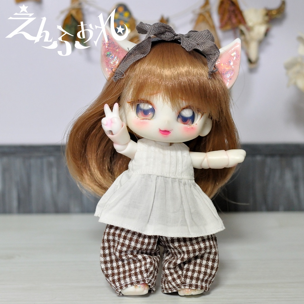 【ベスティ】だぼぱん+チュニックセット*ブラウンチェック