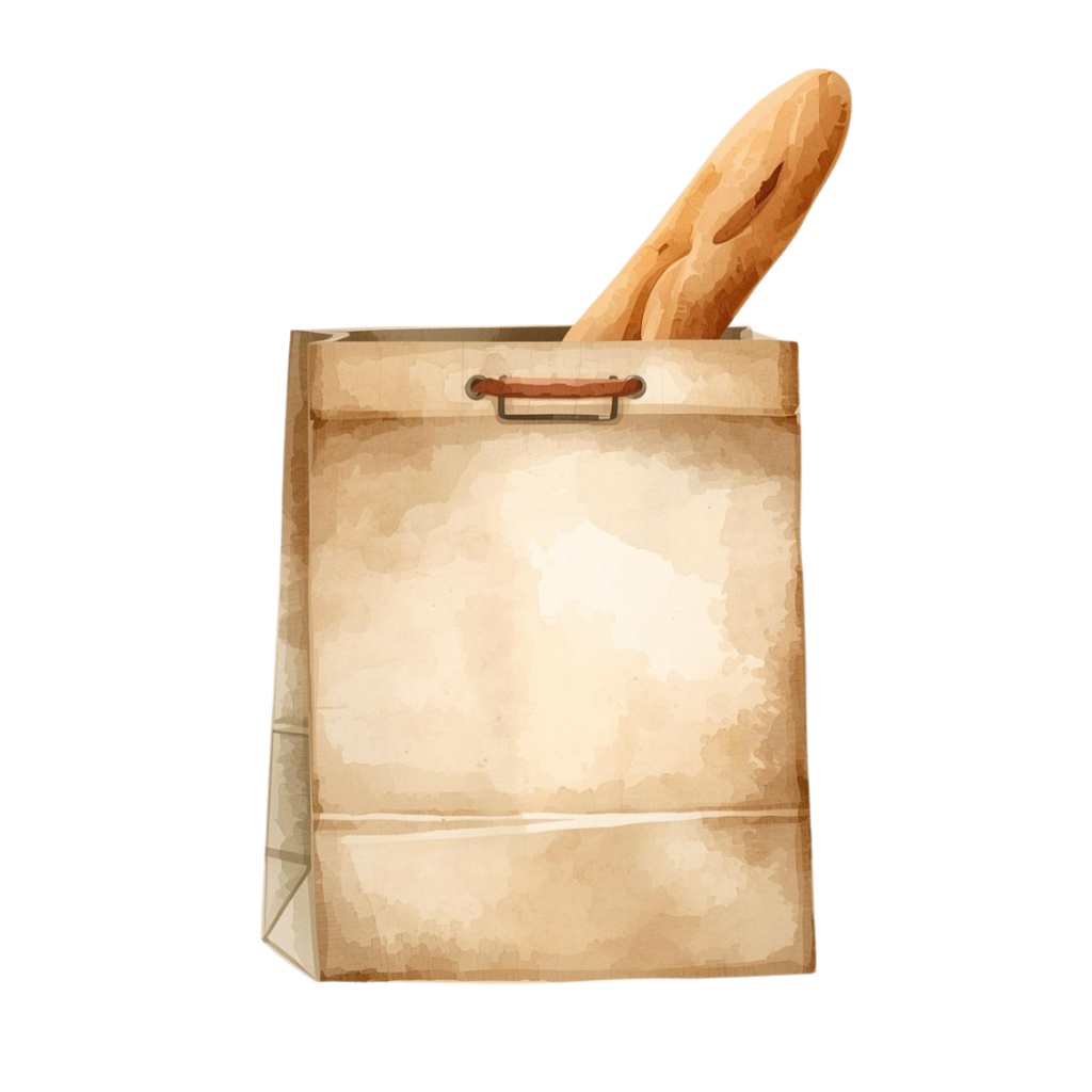 【大人可愛いベーカリーシリーズ】水彩アンティーク風クリップアート11点セット(背景透過PNG)