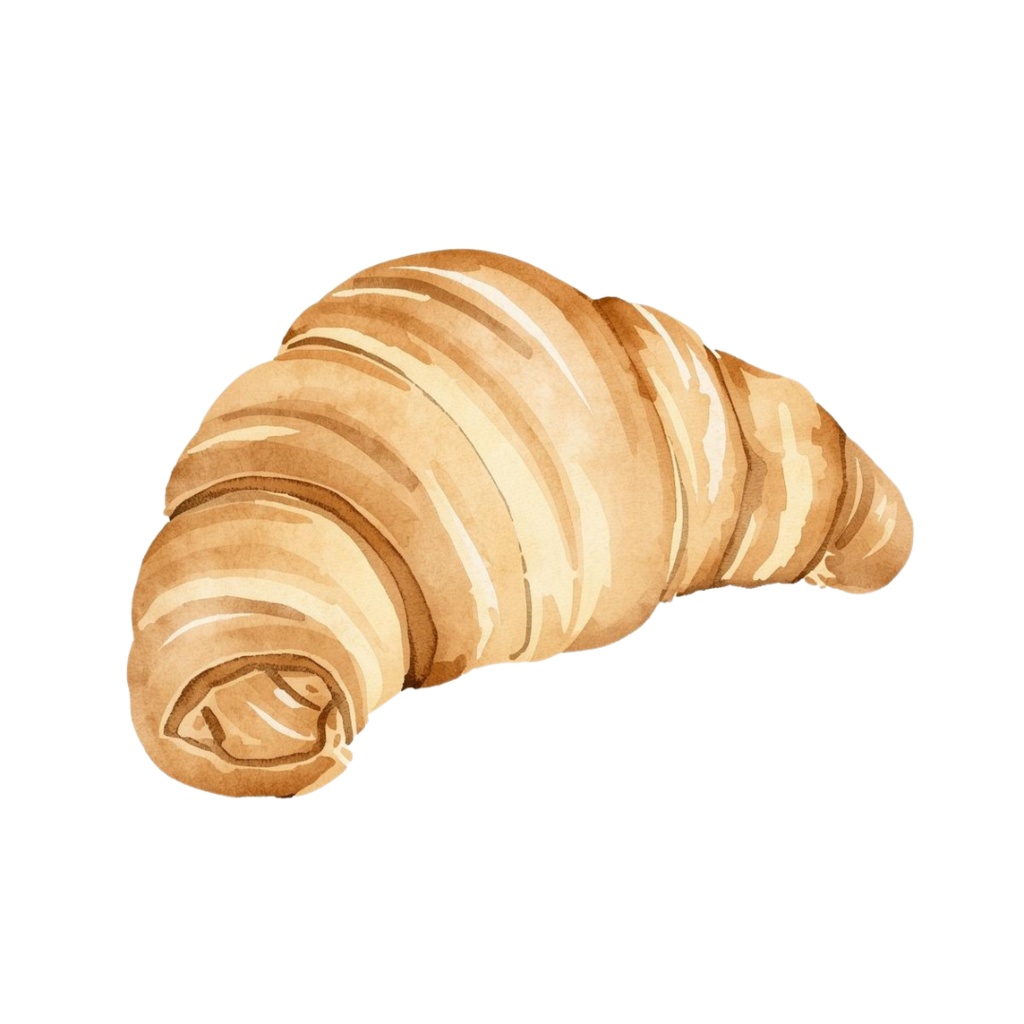 【大人可愛いベーカリーシリーズ】水彩アンティーク風クリップアート11点セット(背景透過PNG)