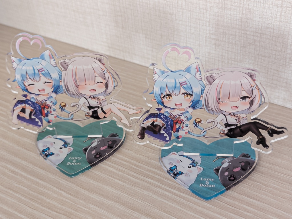 【非公式】ホロライブ 雪花ラミィ、獅白ぼたん アクリルスタンド