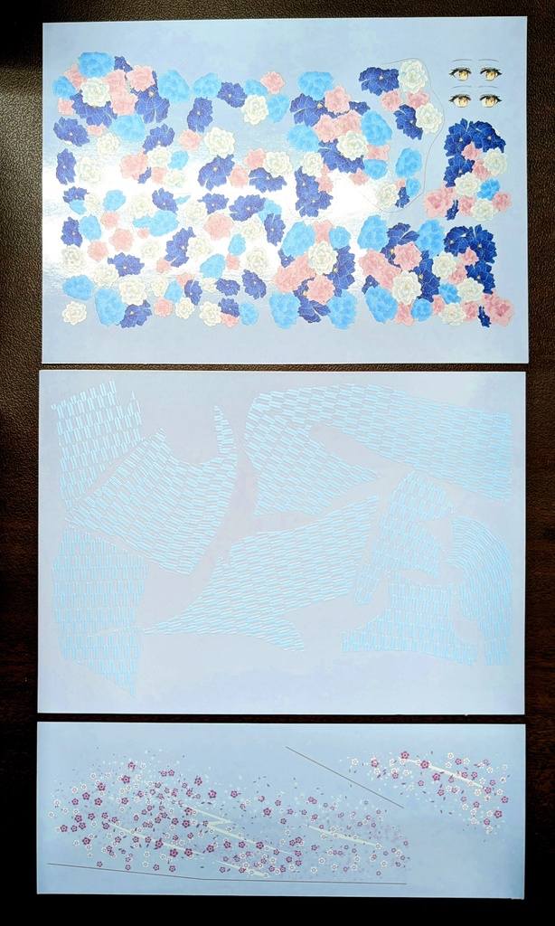 ガレージキット 雪花ラミィ用 水転写デカール