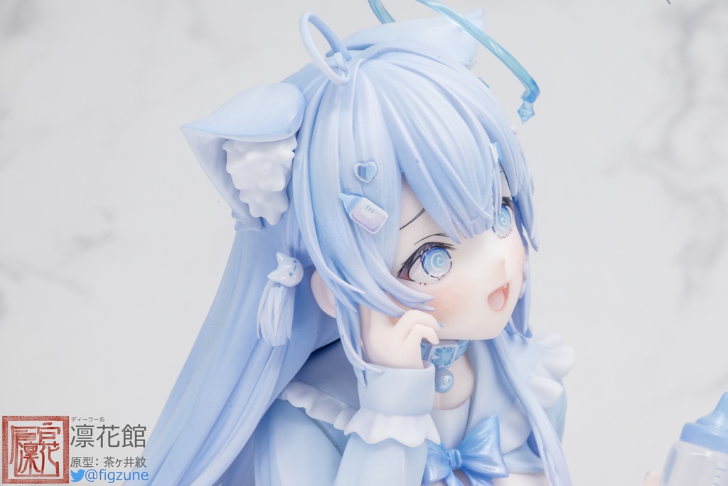 水色ミルク猫ちゃん illustration by rucaco 1/6 フィギュア ガレージキット