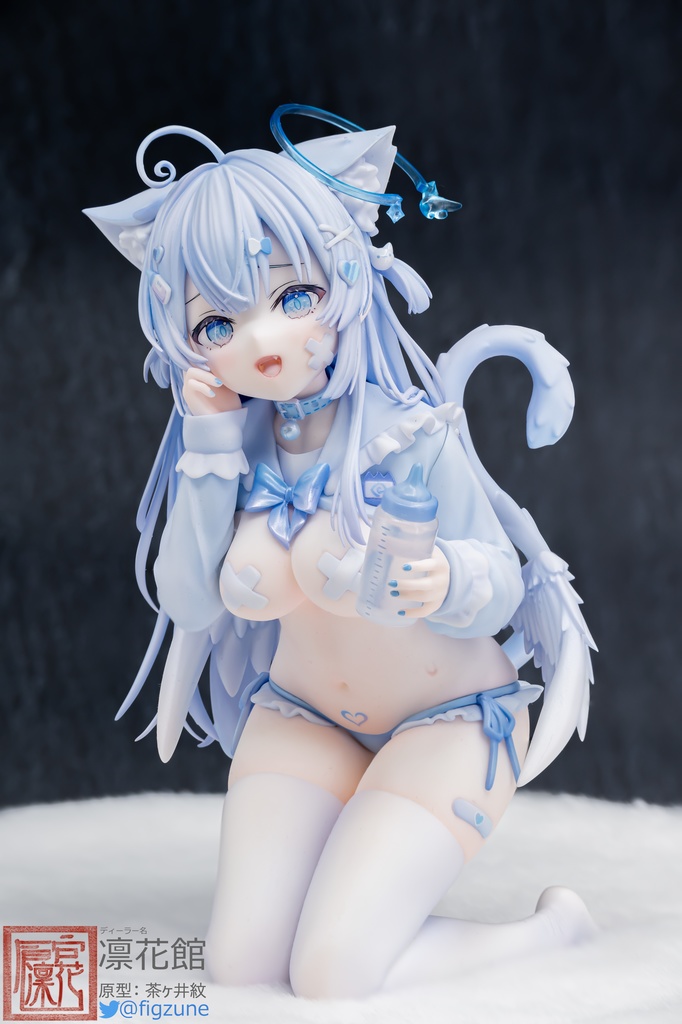 水色ミルク猫ちゃん illustration by rucaco 1/6 フィギュア ガレージキット