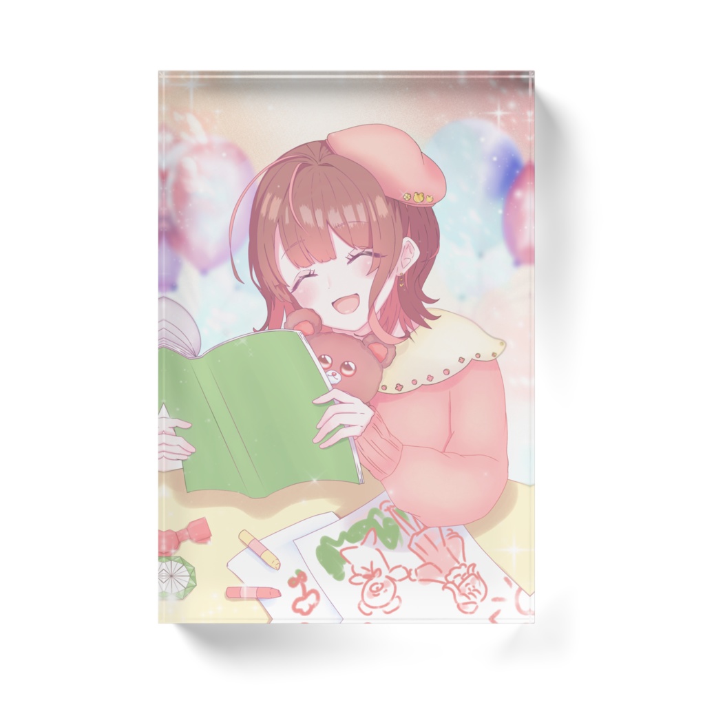 尊谷聖 バナイべ 1枚絵 アクリルブロック