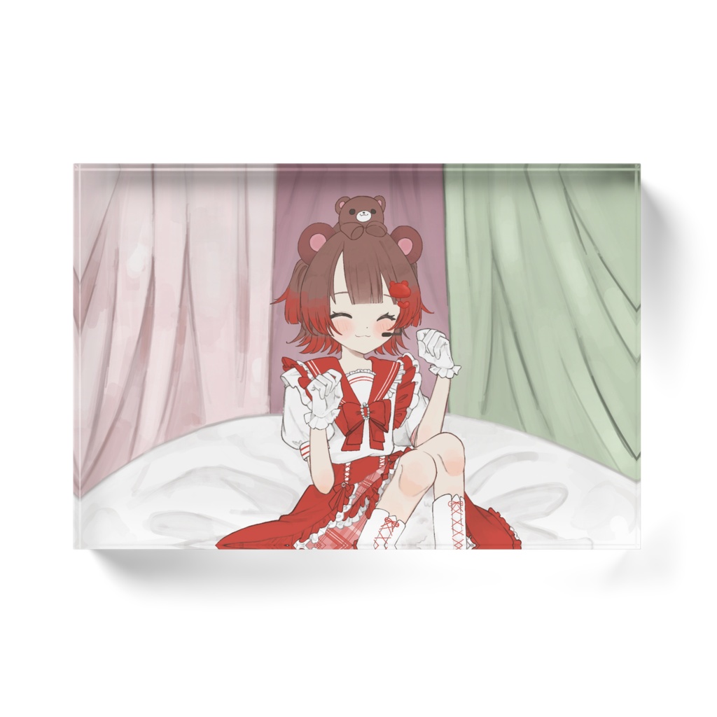 尊谷聖 1周年記念 1枚絵 アクリルブロック