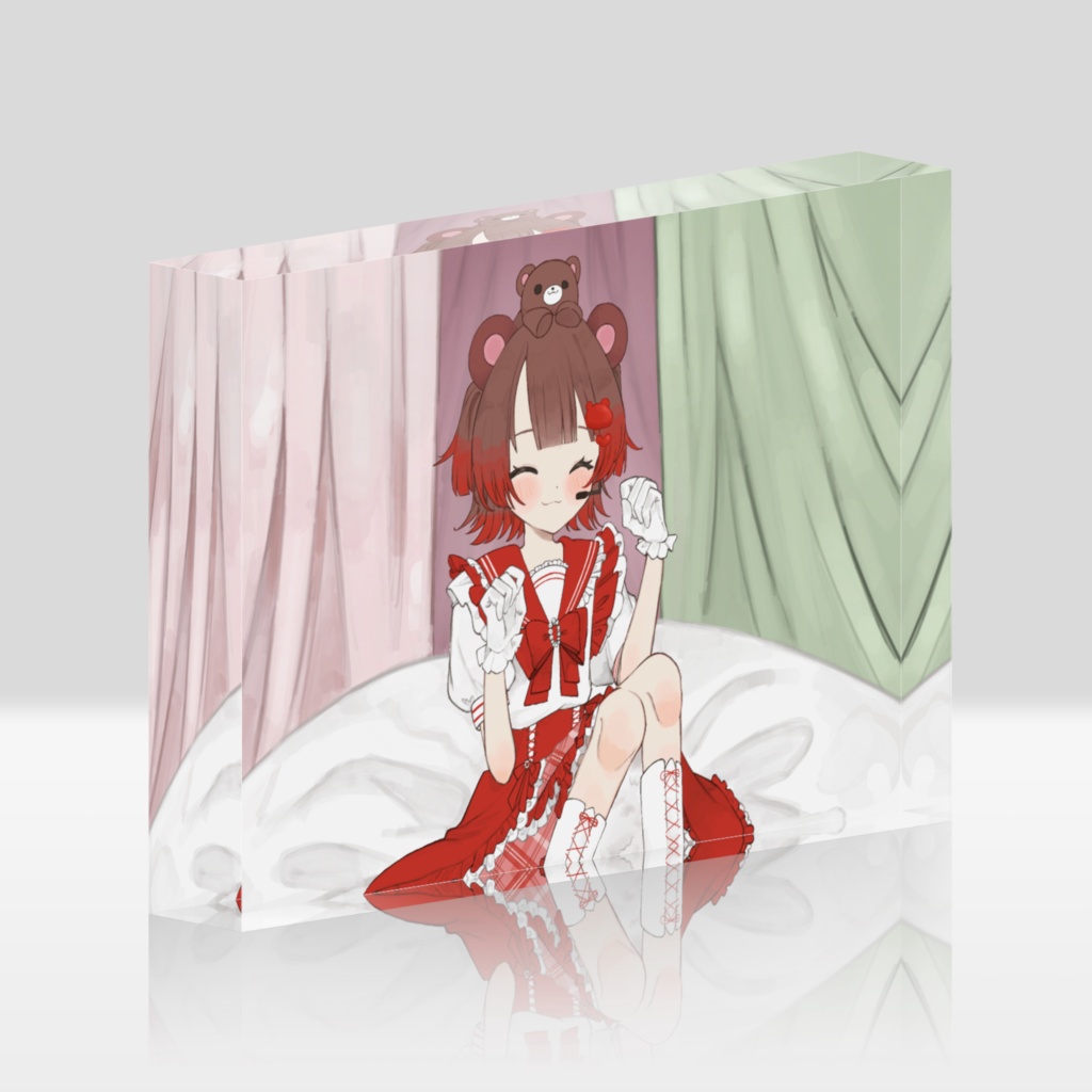 尊谷聖 1周年記念 1枚絵 アクリルブロック