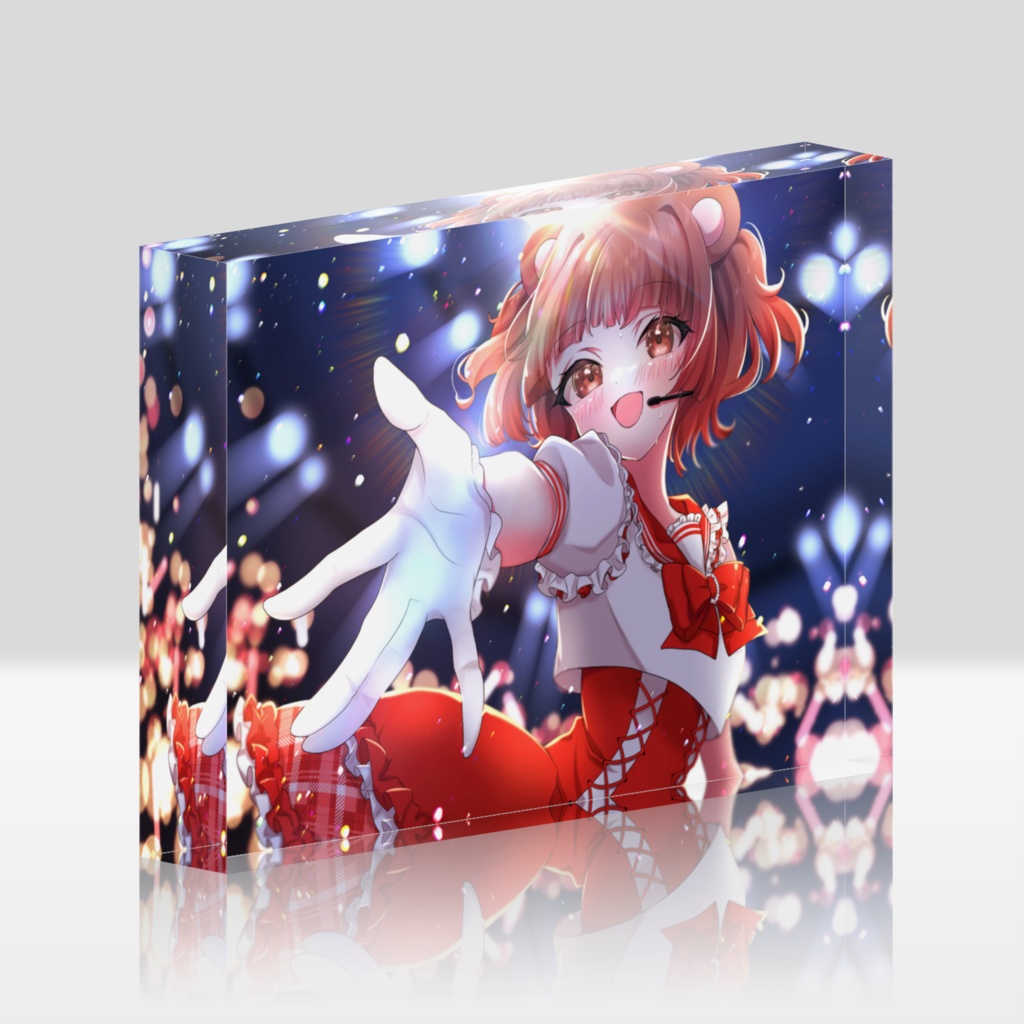 尊谷聖 1周年記念 1枚絵 アクリルブロック