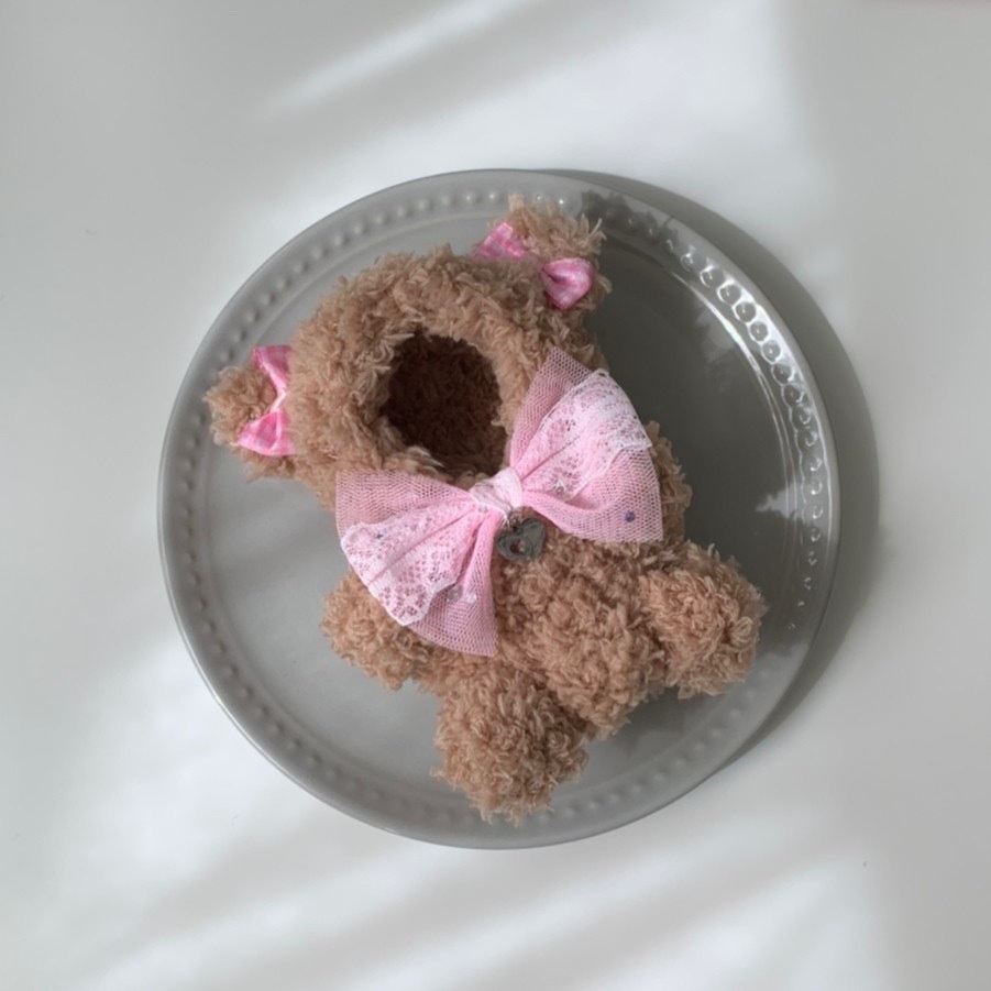 ふわふわもこもこ毛糸で編み上げたくまさん