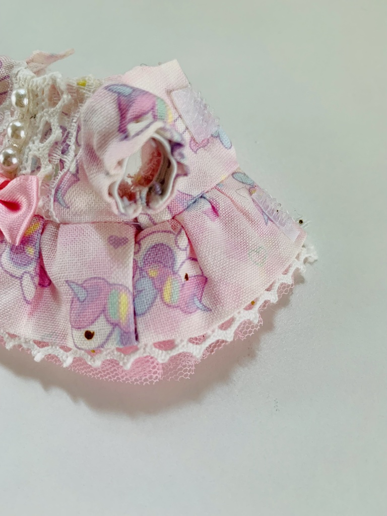 10cmぬいちゃん ロマンスワンピ ふりふりふわふわ