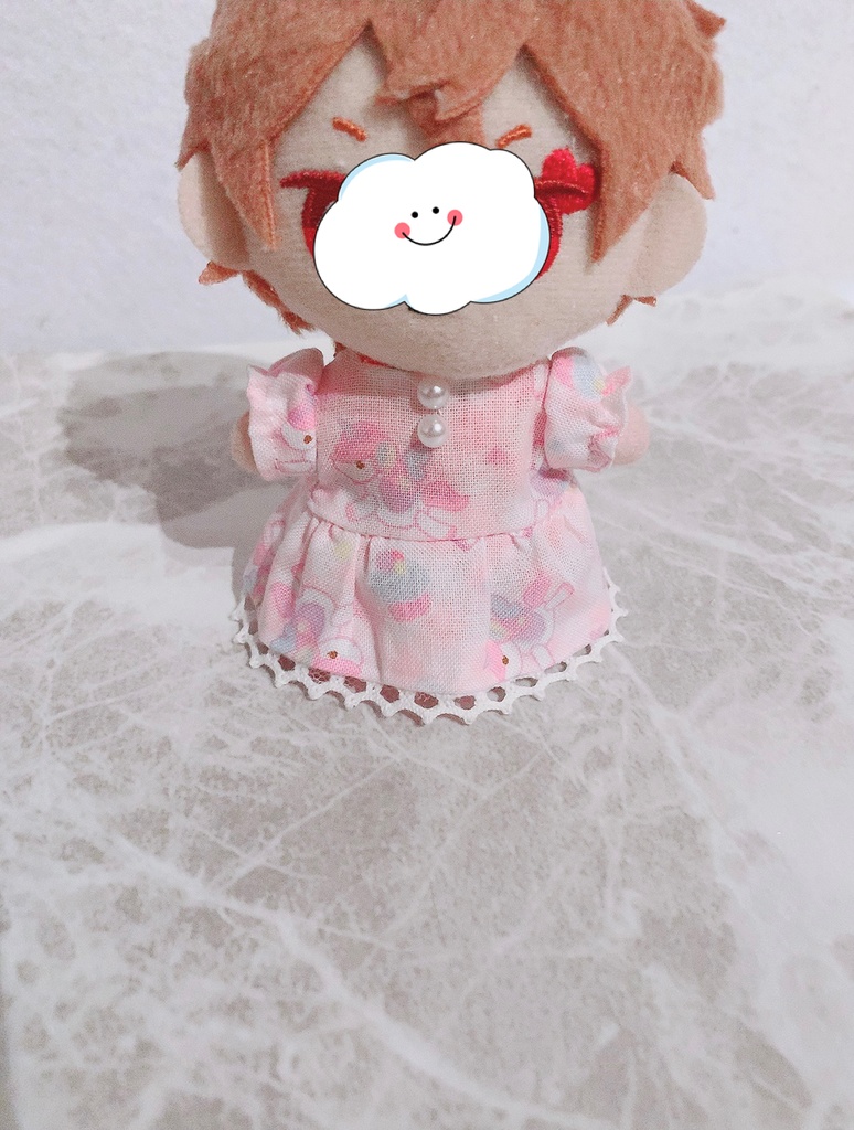10cmぬいちゃん ワンピース かわいいエプロン 取り外し可能 Nuit Maman Booth