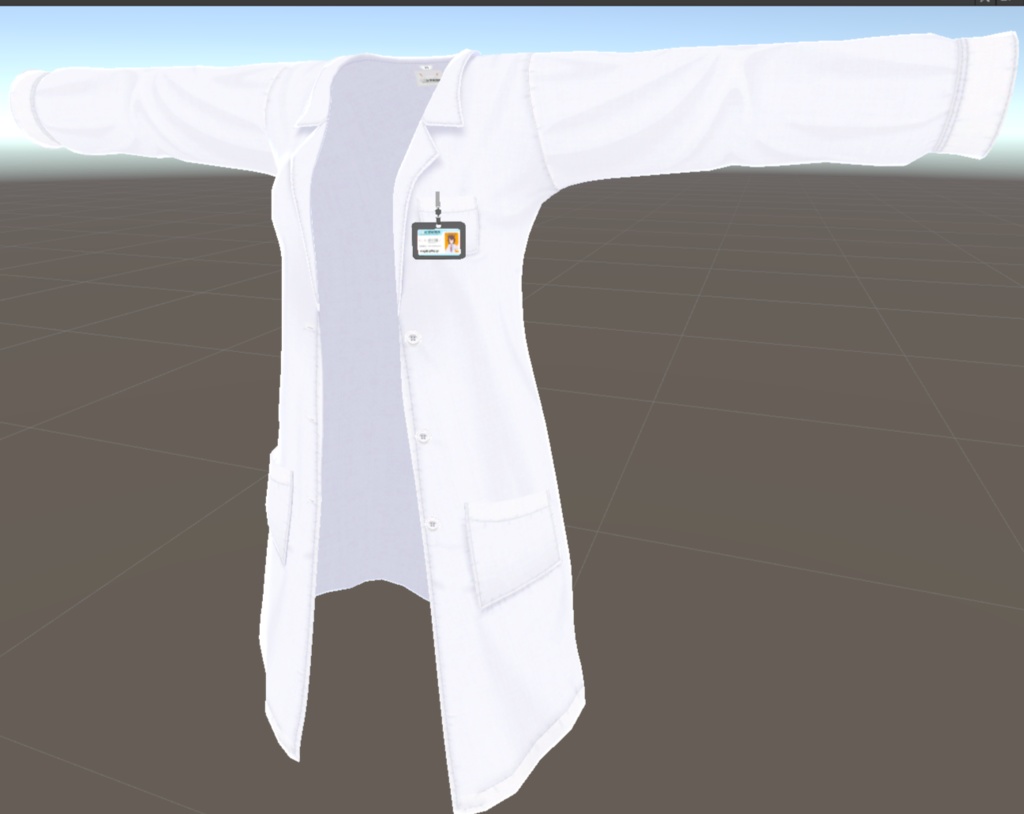 受付嬢さん用 白衣 SIC-004 (VRChat向け) Ver2.0