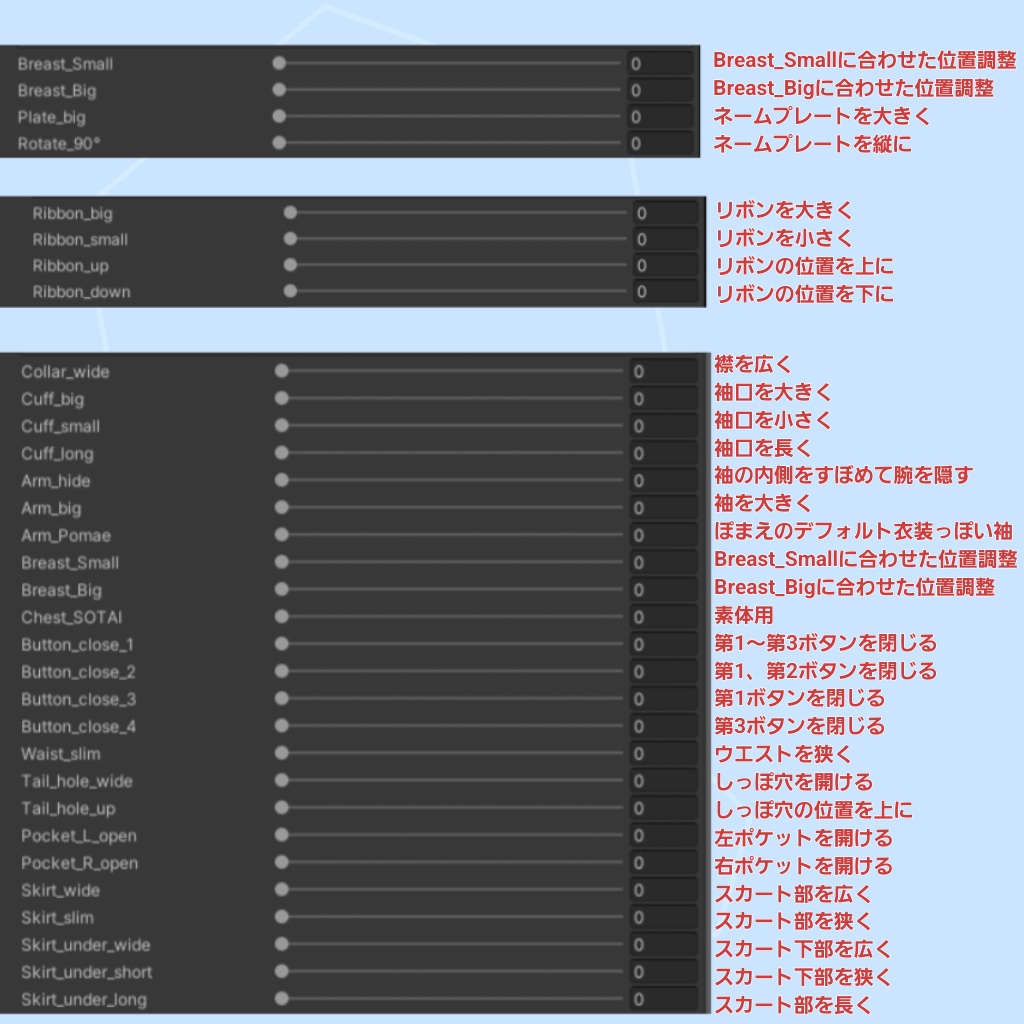 ぽまえ用 白衣 SIC-004-1 (VRChat向け)