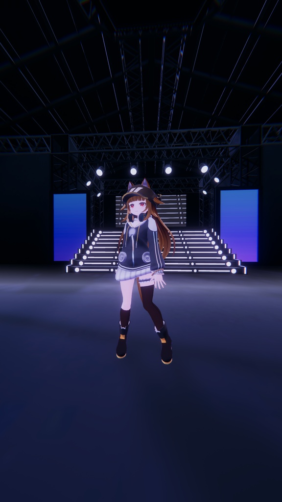 電子の歌姫っぽいポーズ