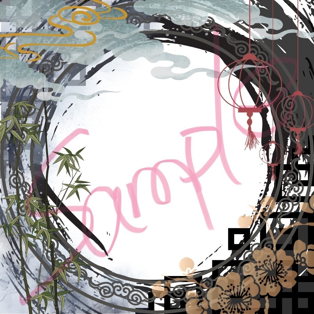 アイコンリング墨絵【中華】