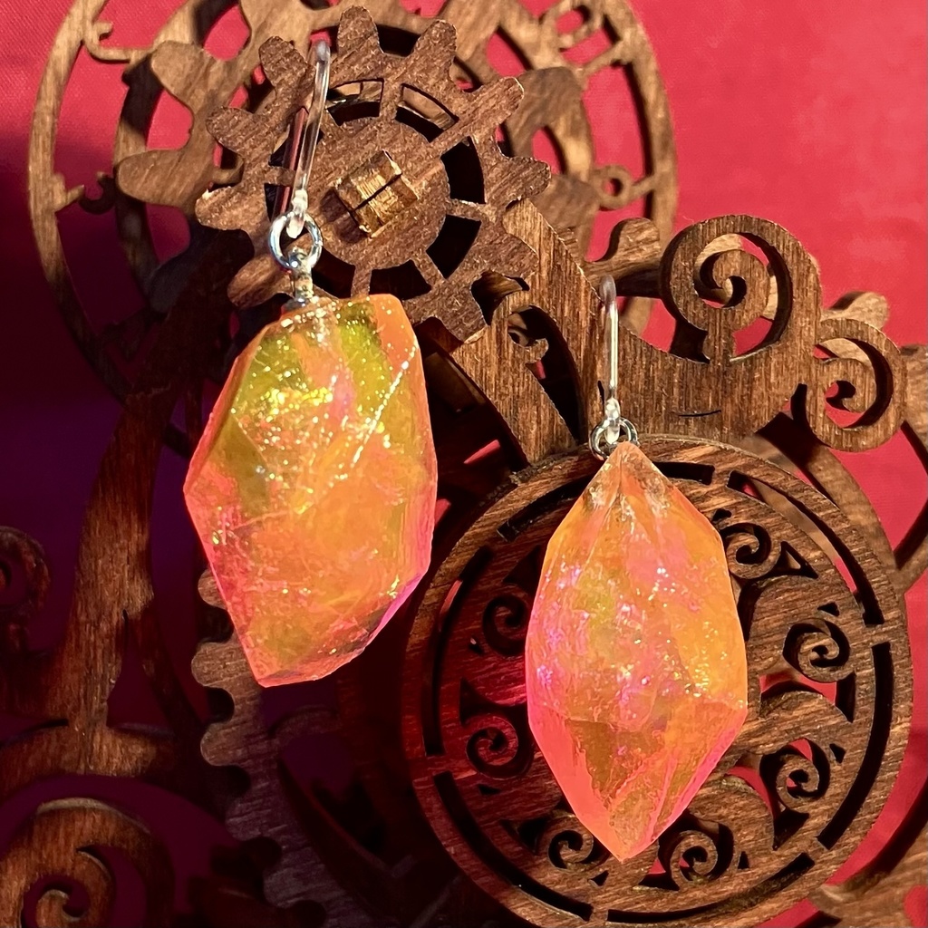 Energon Crystal Hook Earrings