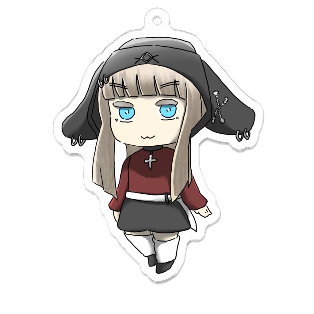 黒ウサ ジュナ アクリルキーホルダー