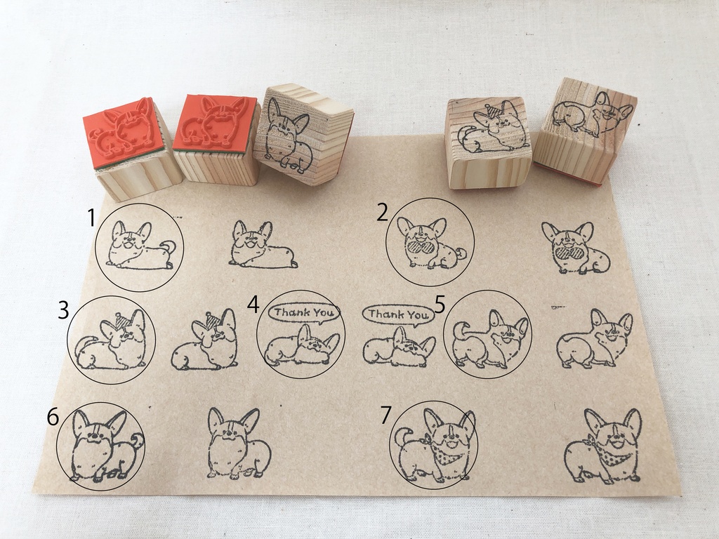 コーギーはんこ しっぽのかわいい子 サカモトリエ Booth Booth