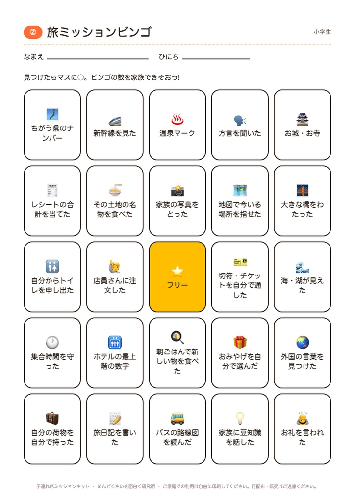 (体験版)【元教員が作った】冬休みの宿題が旅行中に終わるキット|帰省・おでかけの移動時間を日記と自由研究にする(印刷するだけ・全10ページ)