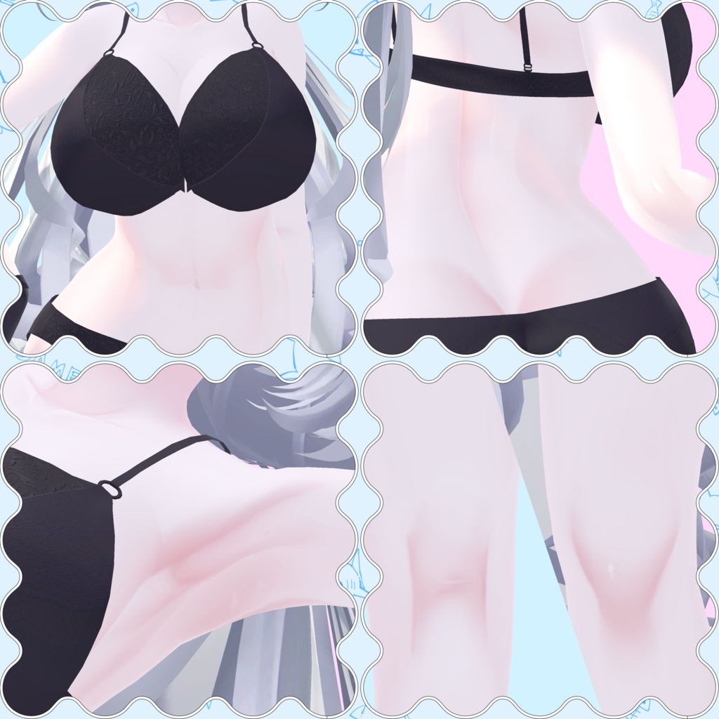 KRN式ルルネちゃん専用テクスチャ(ボディ、メイク、舌※個別販売有)