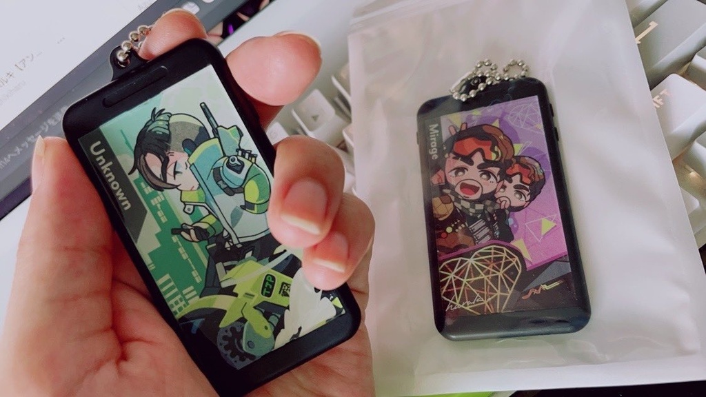 バナー風アクリルキーホルダー　ミラージュ・クリプト