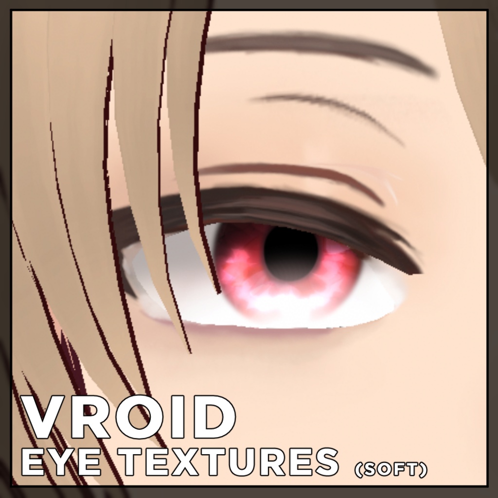 VRoid Eye Textures Pack 1 - 8 Colors