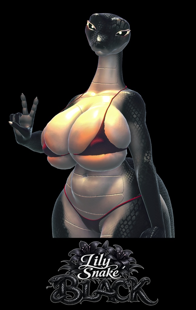 Lily the Snake Black - Texture & Material