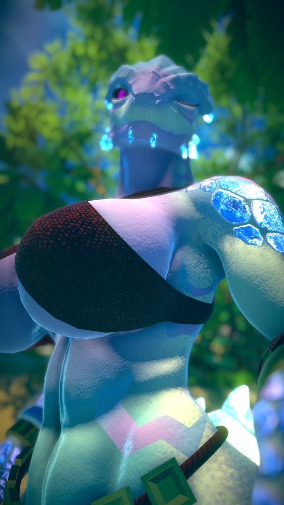 Saurus - Ice - Texture & Material PC (VRCHAT)