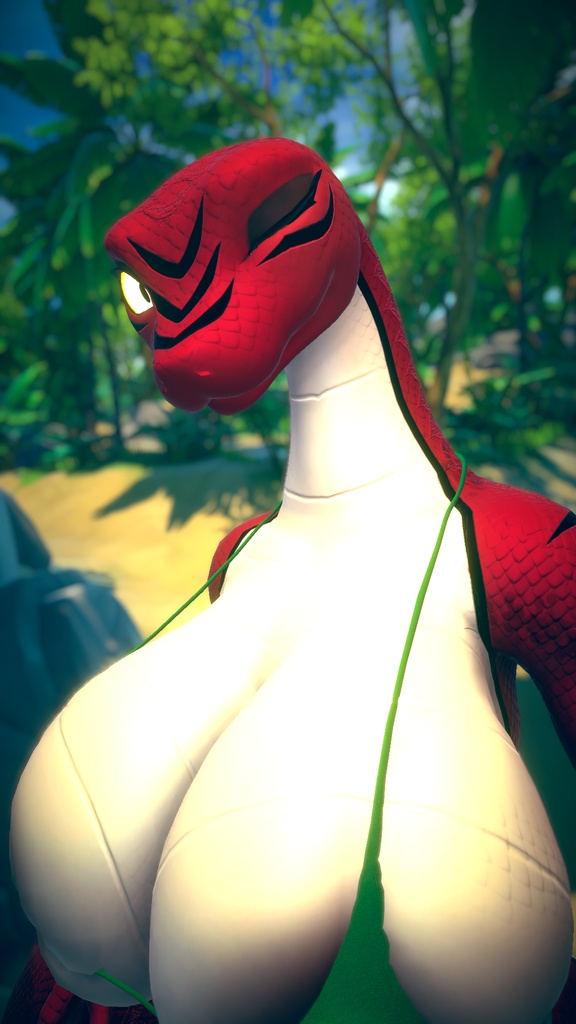 Lily the Snake Red - Texture & Material (VRCHAT)