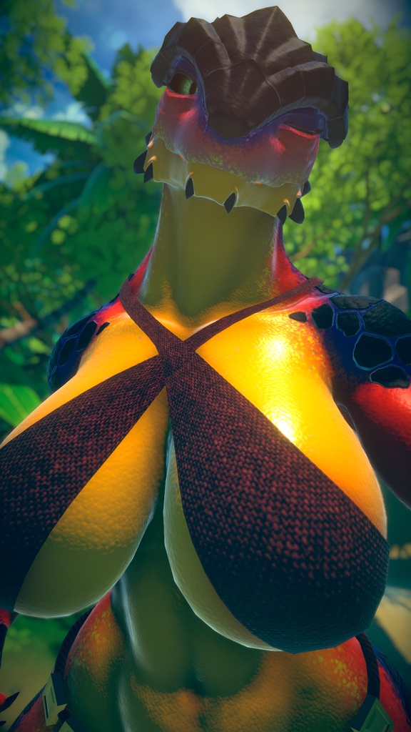 Saurus - Flame Angelfish - Texture & Material PC ' vrchat '
