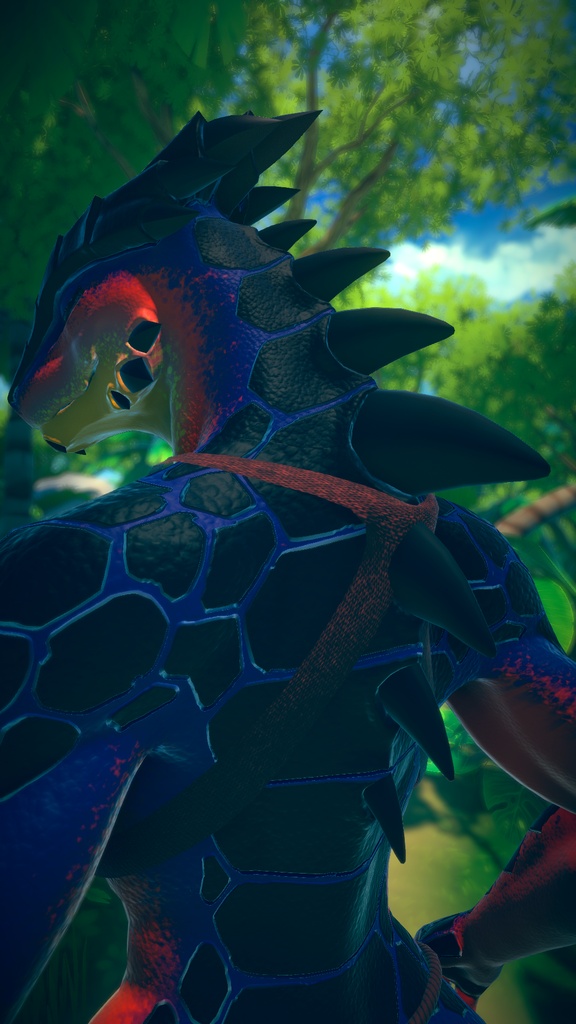 Saurus - Flame Angelfish - Texture & Material PC ' vrchat '