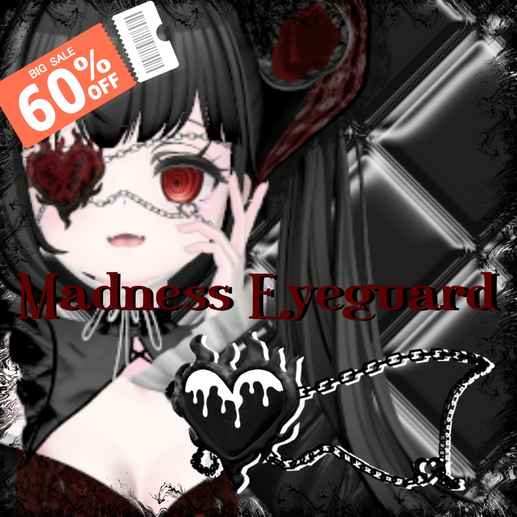 🎄BIGSALE開催中🎄『5アバター対応』Madness Eyeguard(マッドネスアイガード)