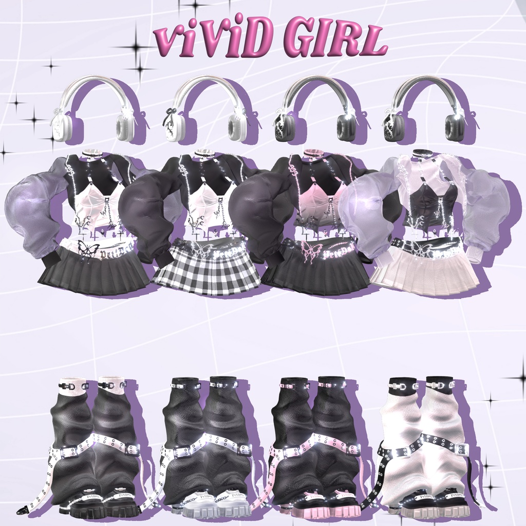 【14アバター対応】🖤⛓ViViDGIRL⛓🖤