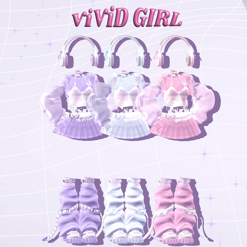 【14アバター対応】🖤⛓ViViDGIRL⛓🖤