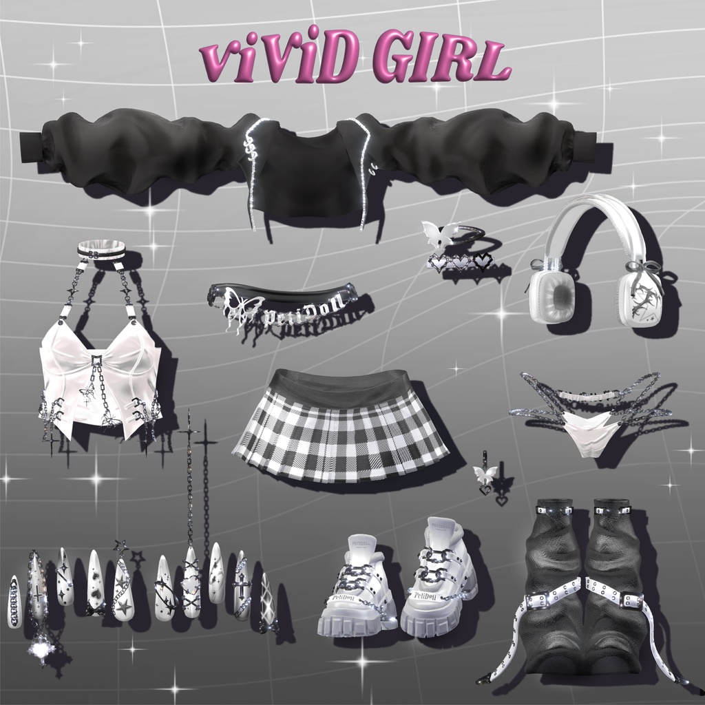 【14アバター対応】🖤⛓ViViDGIRL⛓🖤
