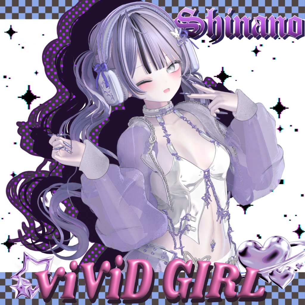 - ̗̀📣SALE- ̗̀📣【14アバター対応】🖤⛓ViViDGIRL⛓🖤