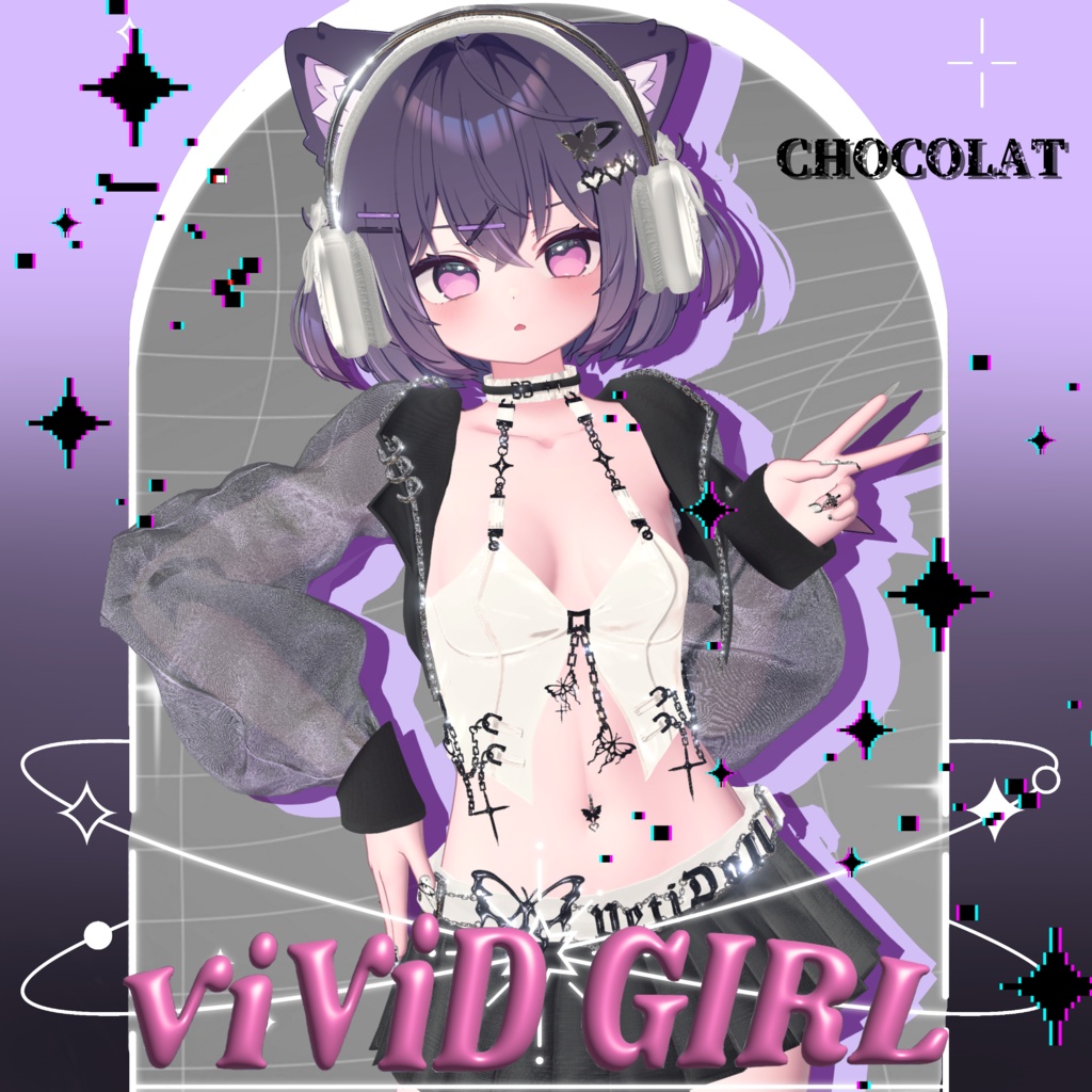 【14アバター対応】🖤⛓ViViDGIRL⛓🖤