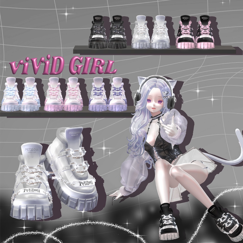 【14アバター対応】🖤⛓ViViDGIRL⛓🖤