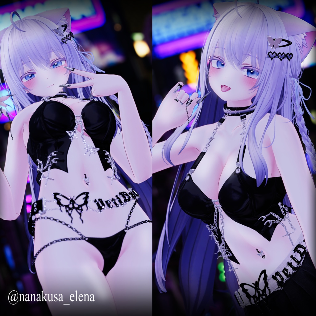 【14アバター対応】🖤⛓ViViDGIRL⛓🖤