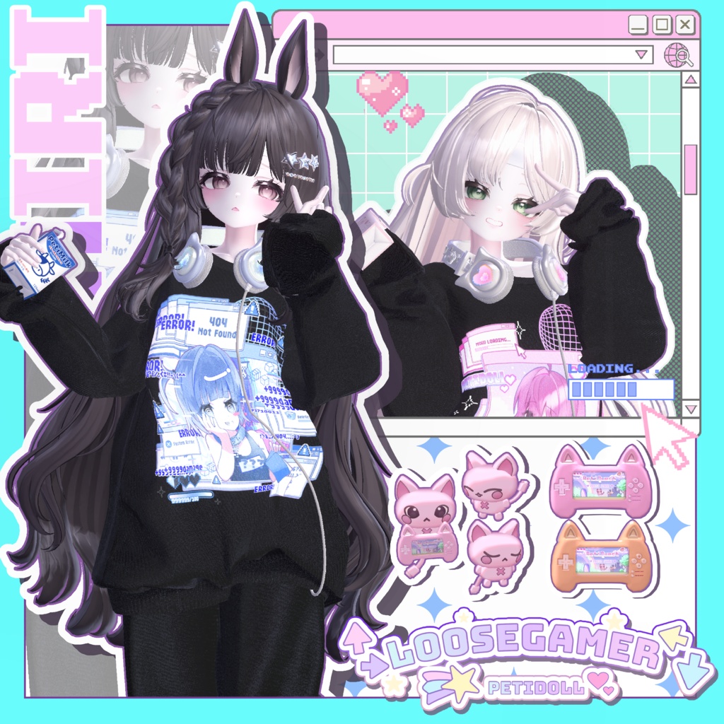 👾ルーズゲーマー👾(↑→LooseGamer↓←)21アバター対応