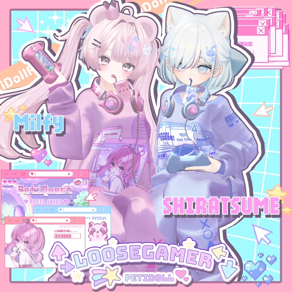 👾ルーズゲーマー👾(↑→LooseGamer↓←)21アバター対応