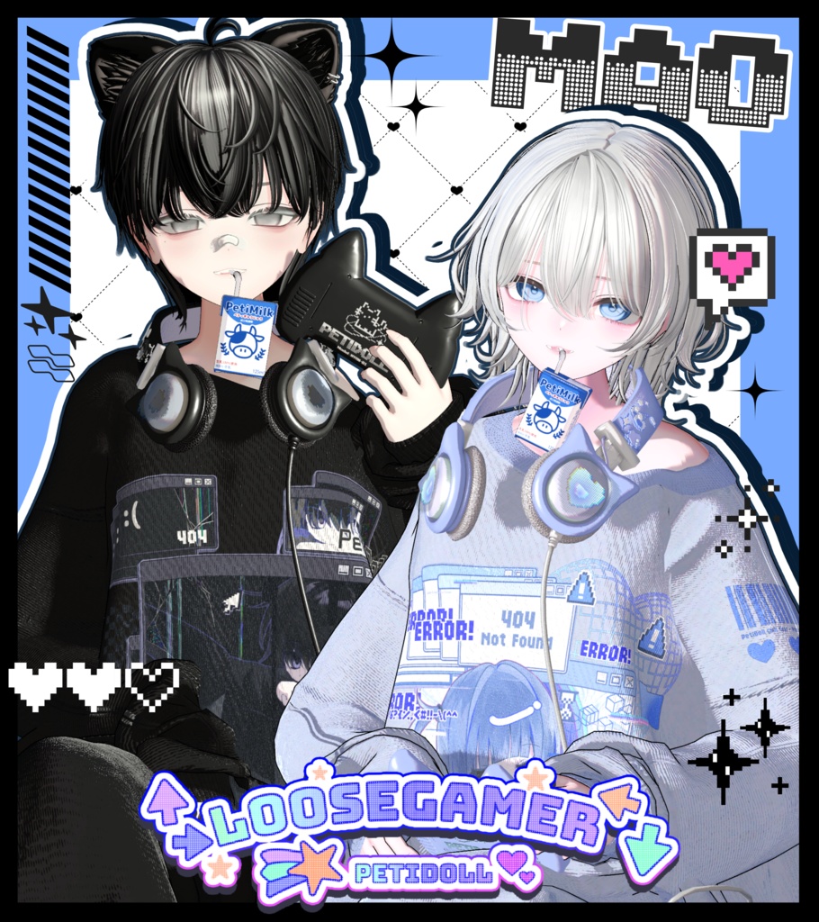🌟アバター追加SALE🌟👾ルーズゲーマー👾(↑→LooseGamer↓←)21アバター対応