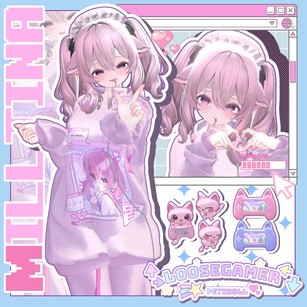 👾ルーズゲーマー👾(↑→LooseGamer↓←)21アバター対応