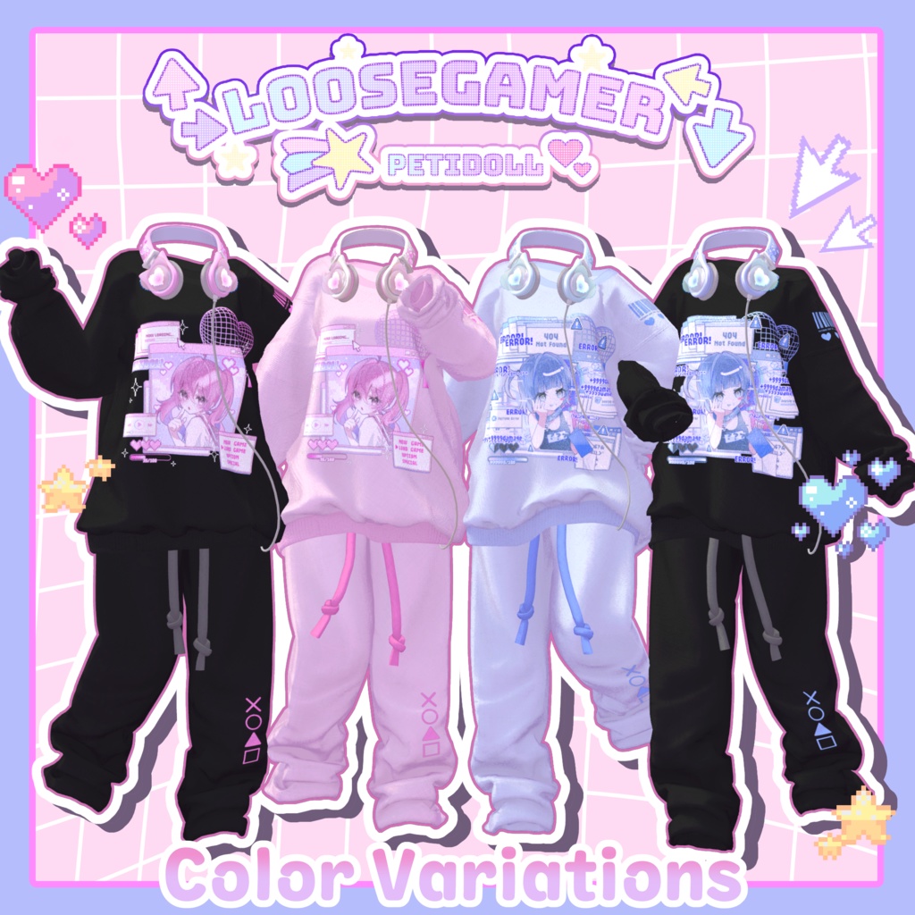 👾ルーズゲーマー👾(↑→LooseGamer↓←)7アバター対応