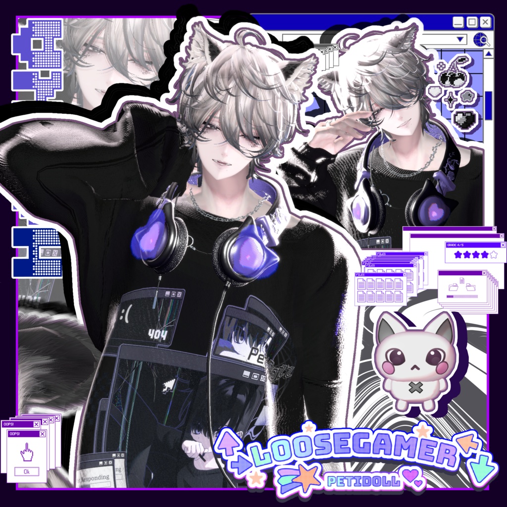 👾ルーズゲーマー👾(↑→LooseGamer↓←)7アバター対応